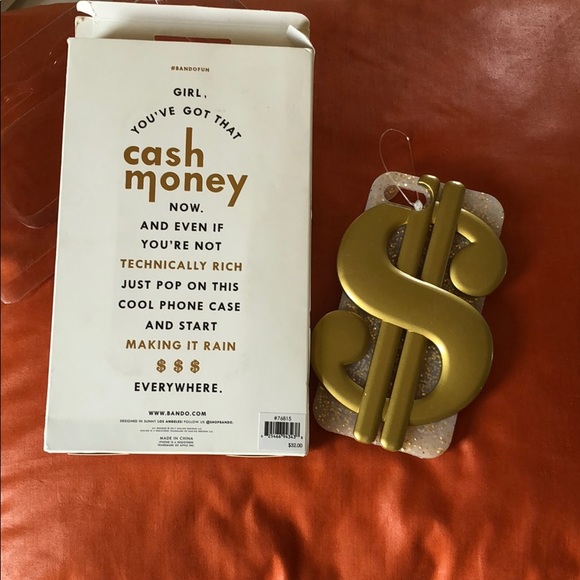 New with tags BANDO $ CASH MONEY GOLD IPHONE COVER - Picture 2 of 3